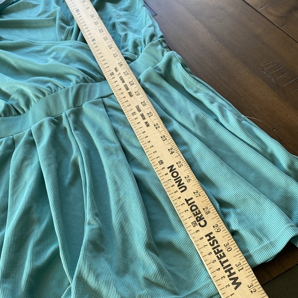 Halara V Neck Short Sleeve Pocket Waffle Casual Romper - Picture 8 of 8